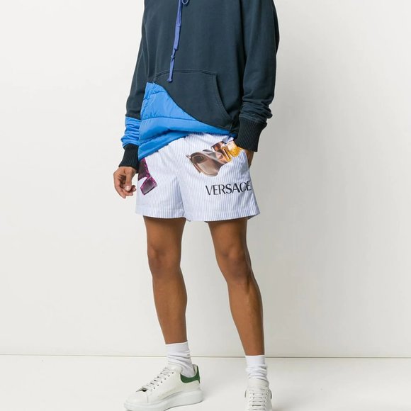 Versace graphic print shorts
